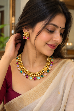 Rang Mahal Statement Necklace Set