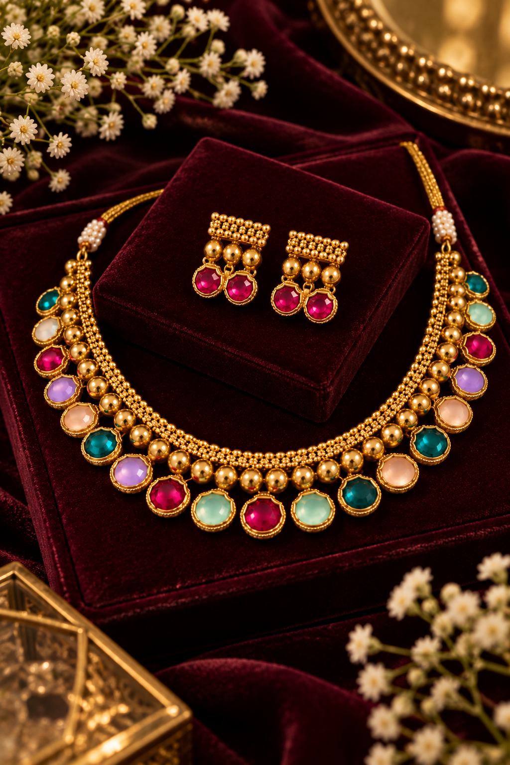 Rang Mahal Statement Necklace Set