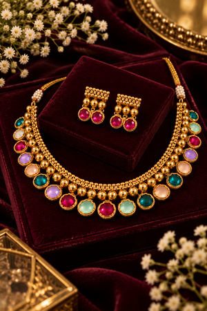 Rang Mahal Statement Necklace Set