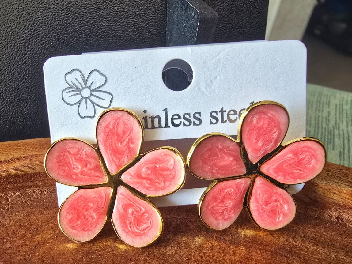 Blush Bloom Stud Earrings