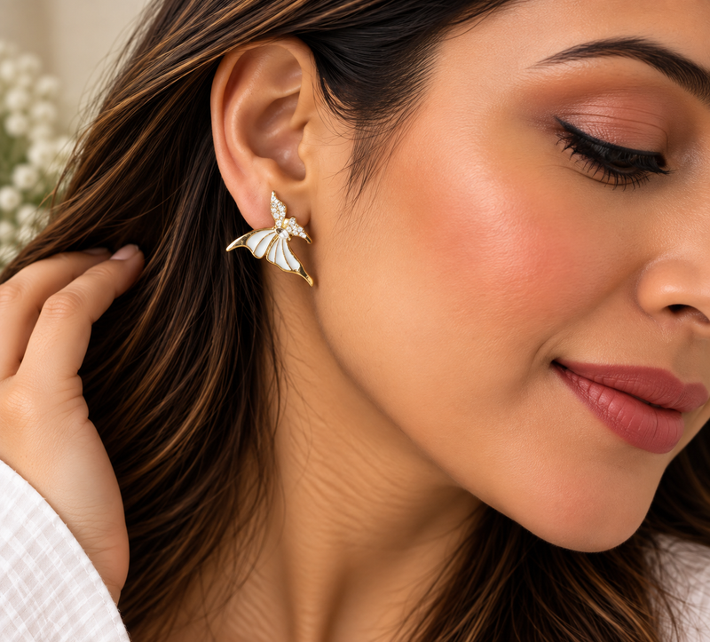 Flutterlight Butterfly Earrings