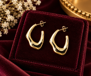 Aurora Wave Hoop Earrings