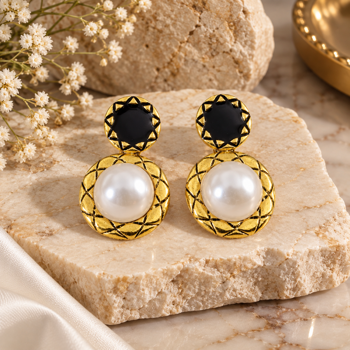 Royal Pearl Heritage Earrings